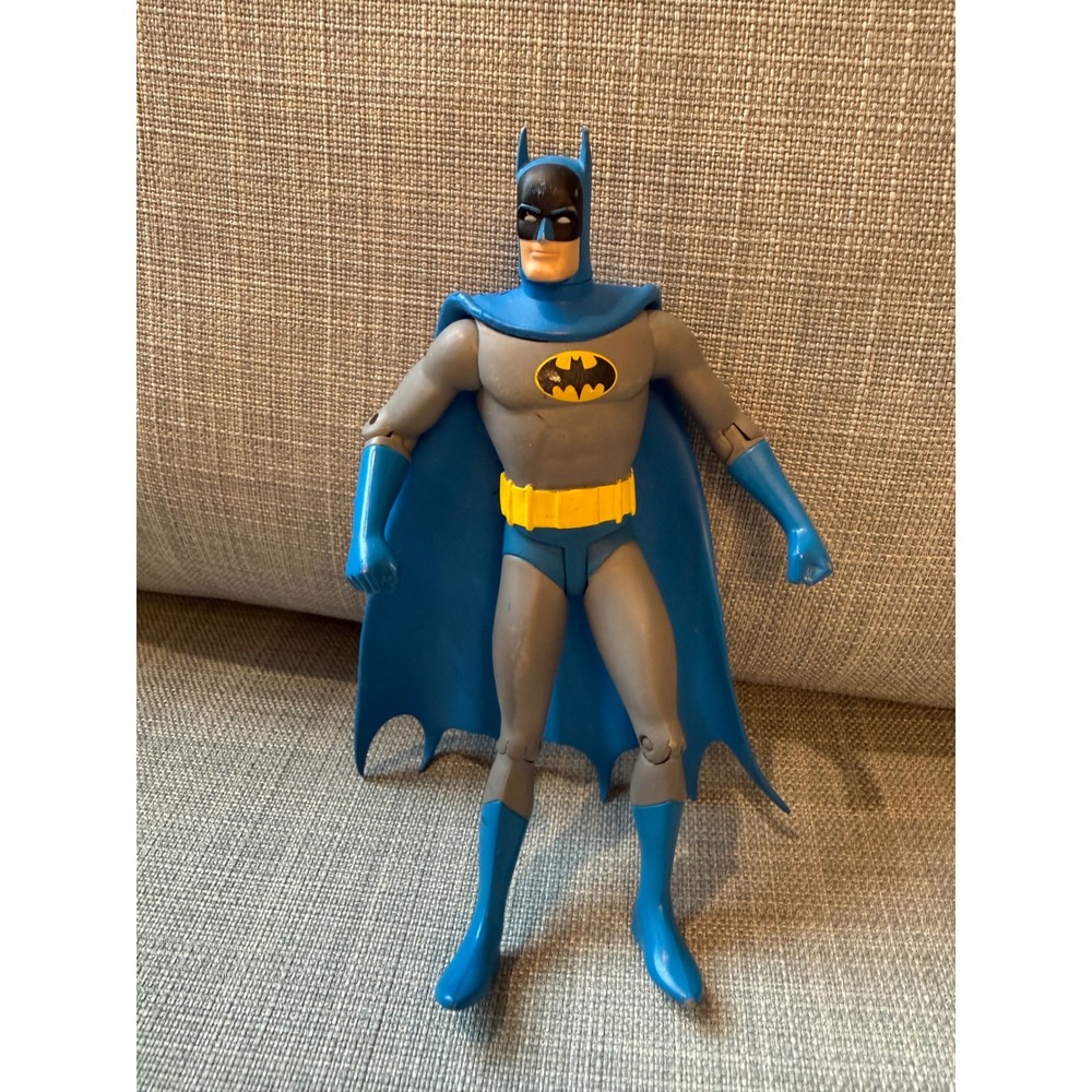 DC Comics Batman Action Figure Blue and Grey Classic Suit Articulated 10 Inch